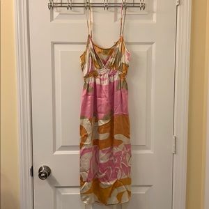 100% Silk dress by Echo size Medium EUC